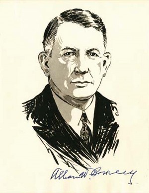 Signed Portrait of Alben W. Barkley